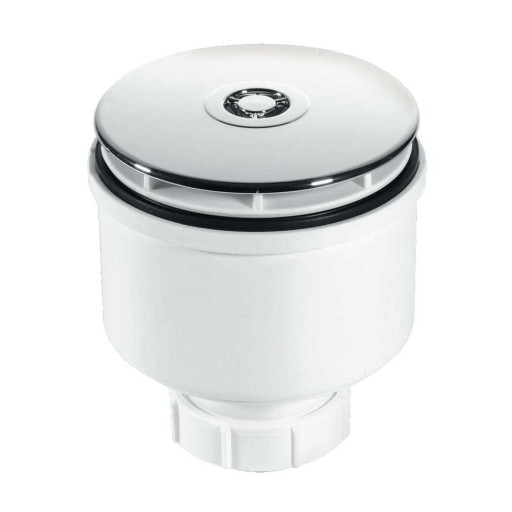 McAlpine ST90CP10V 2" 90mm Shower Trap CP Plastic ST90CP10V