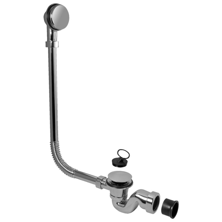 McAlpine 1½" Chrome Bath Trap with Combined Waste and Overflow (25mm