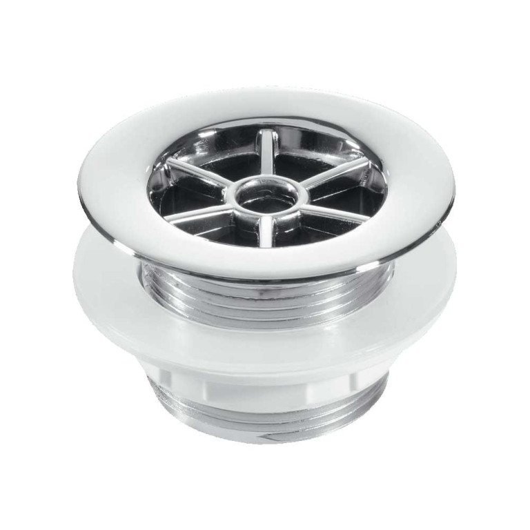 McAlpine 1.1/2" Shower Waste 70mm CP Plastic Flange x 1.1/2" Tail Backnut Model CWS5