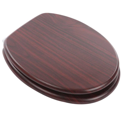 Arley Willow Standard Mahogany Wood Effect Toilet Seat